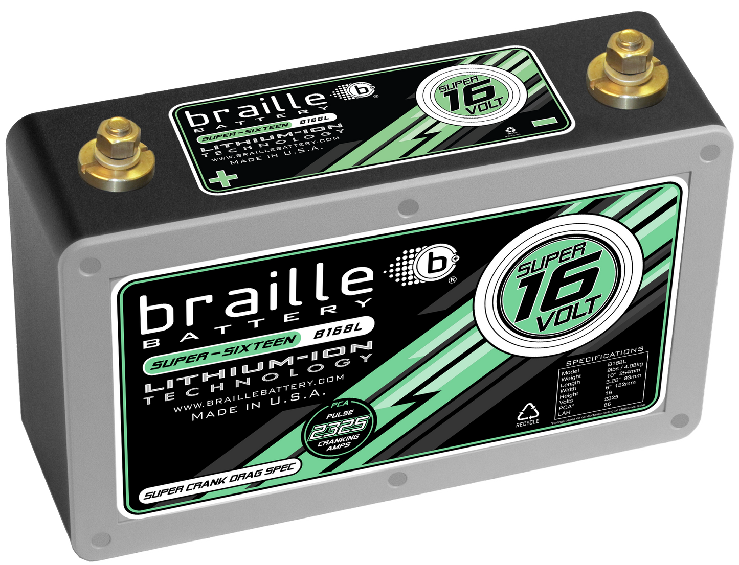 Super 16 Volt "Drag Race Spec" Lithium Battery