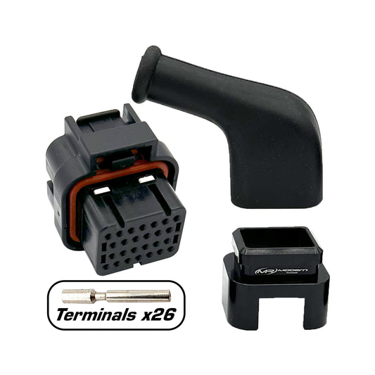 26 Position Socket Connector Kit {Key 1} (ECU, PDM)