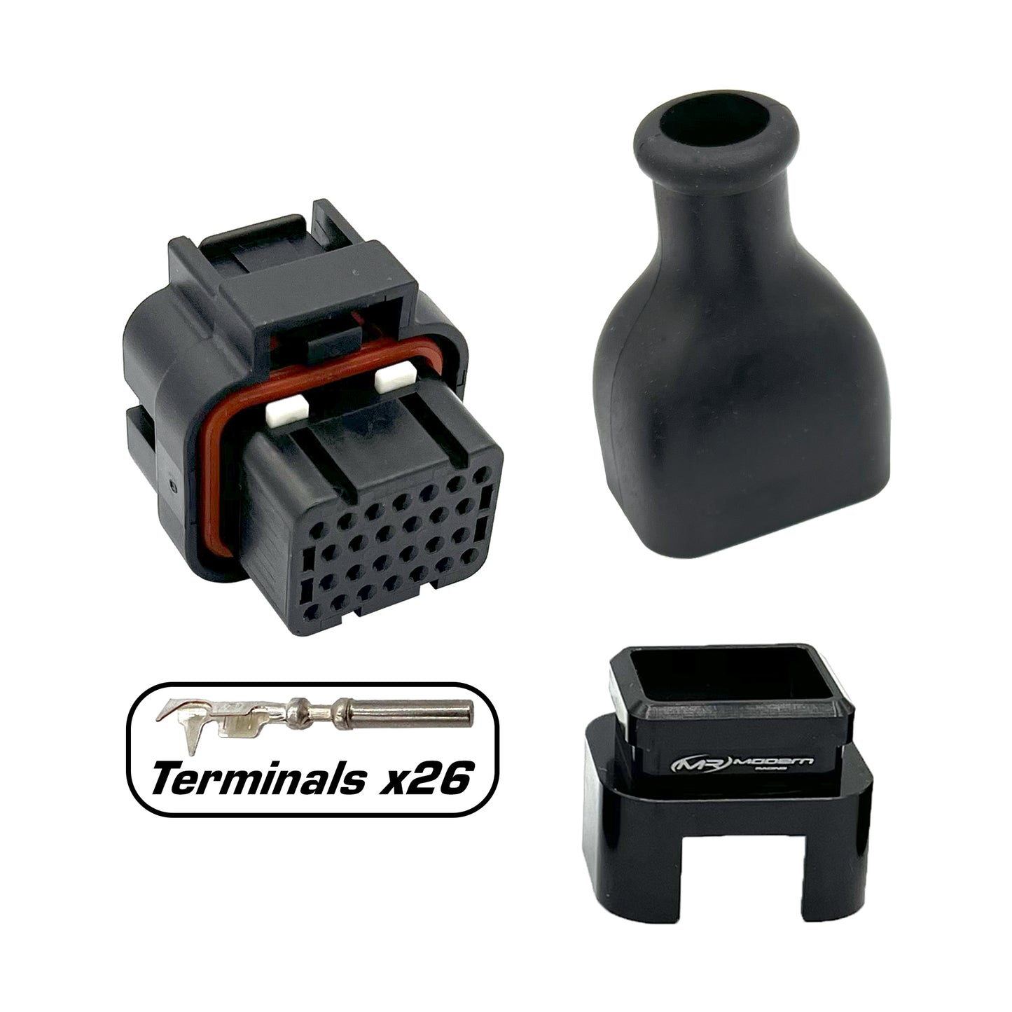 26 Position Socket Connector Kit {Key 2} (ECU, PDM)