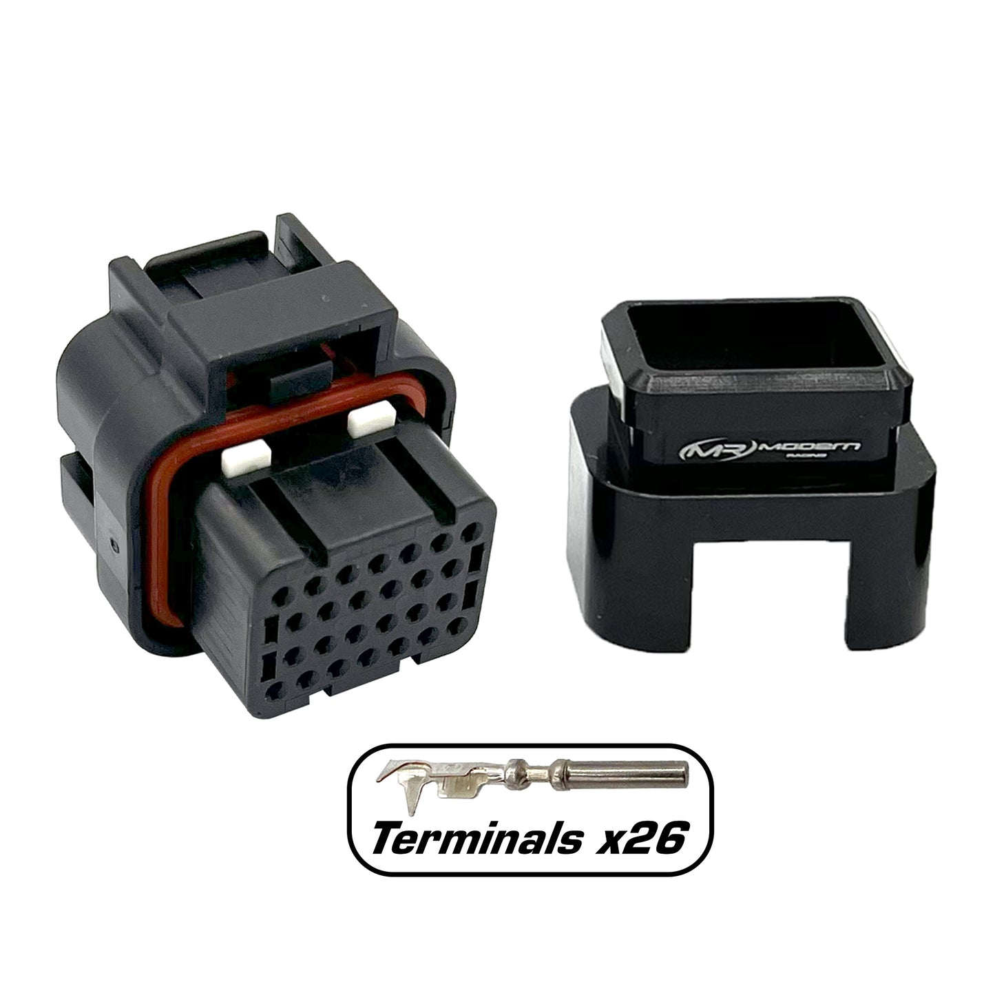 26 Position Socket Connector Kit {Key 2} (ECU, PDM)