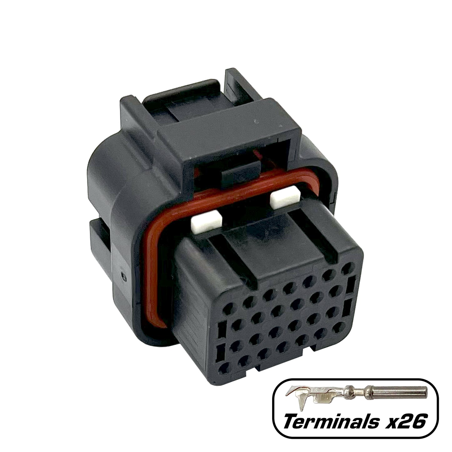 26 Position Socket Connector Kit {Key 2} (ECU, PDM)