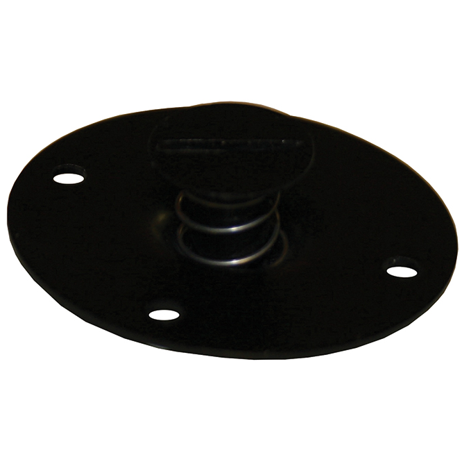 Dzus Fastener - 7/16" Flat Head - Self-Eject w/ Round Backing Plate