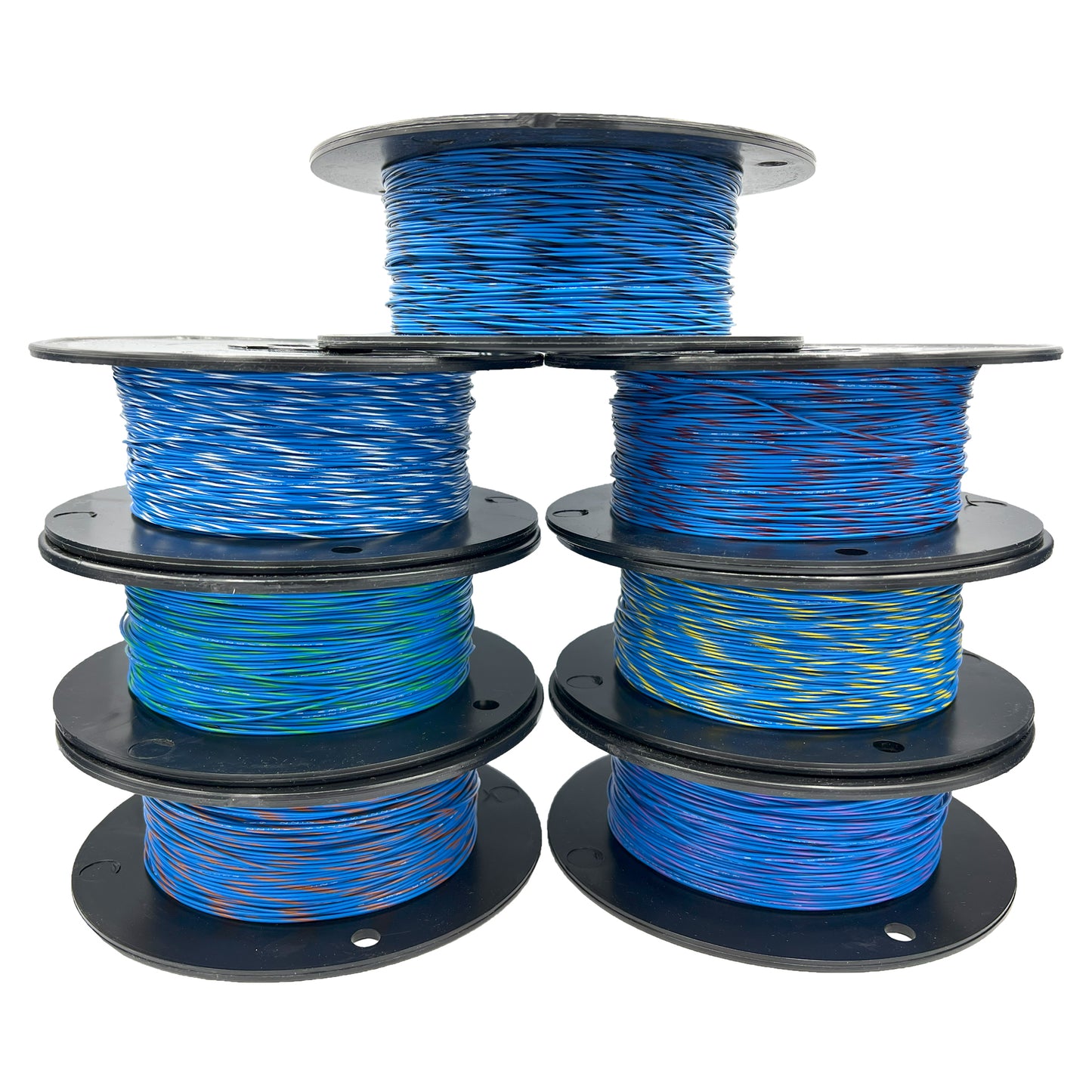 20AWG Tefzel Wire -Blue W/Stripe
