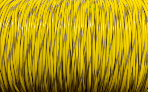 22AWG Wire - Yellow/Grey