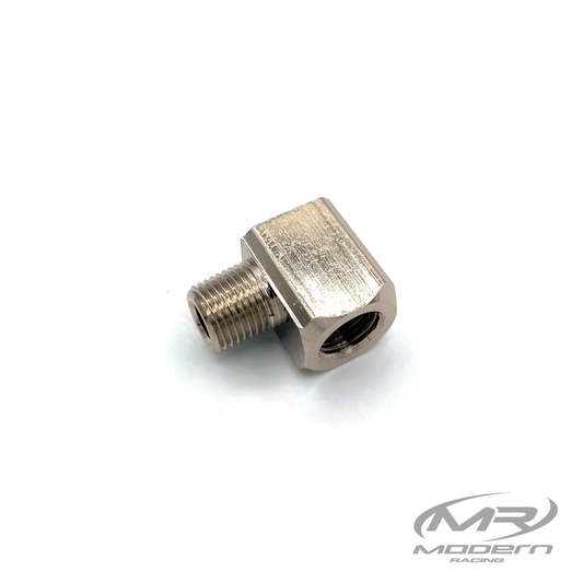 Conector hembra NPT de 1/8" a macho NPT de 1/8" 90* Latón (niquelado)
