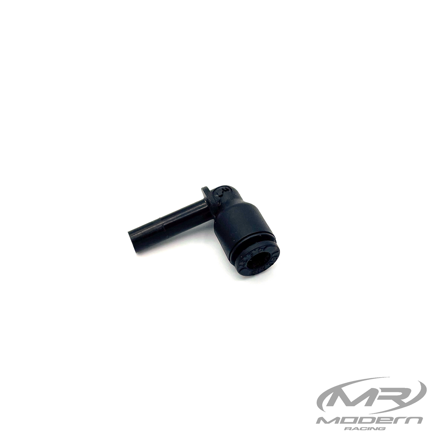 Hembra Push-Loc de 5/32" a Vástago corto macho Push-Loc de 5/32" Conector de aire 90* Plástico