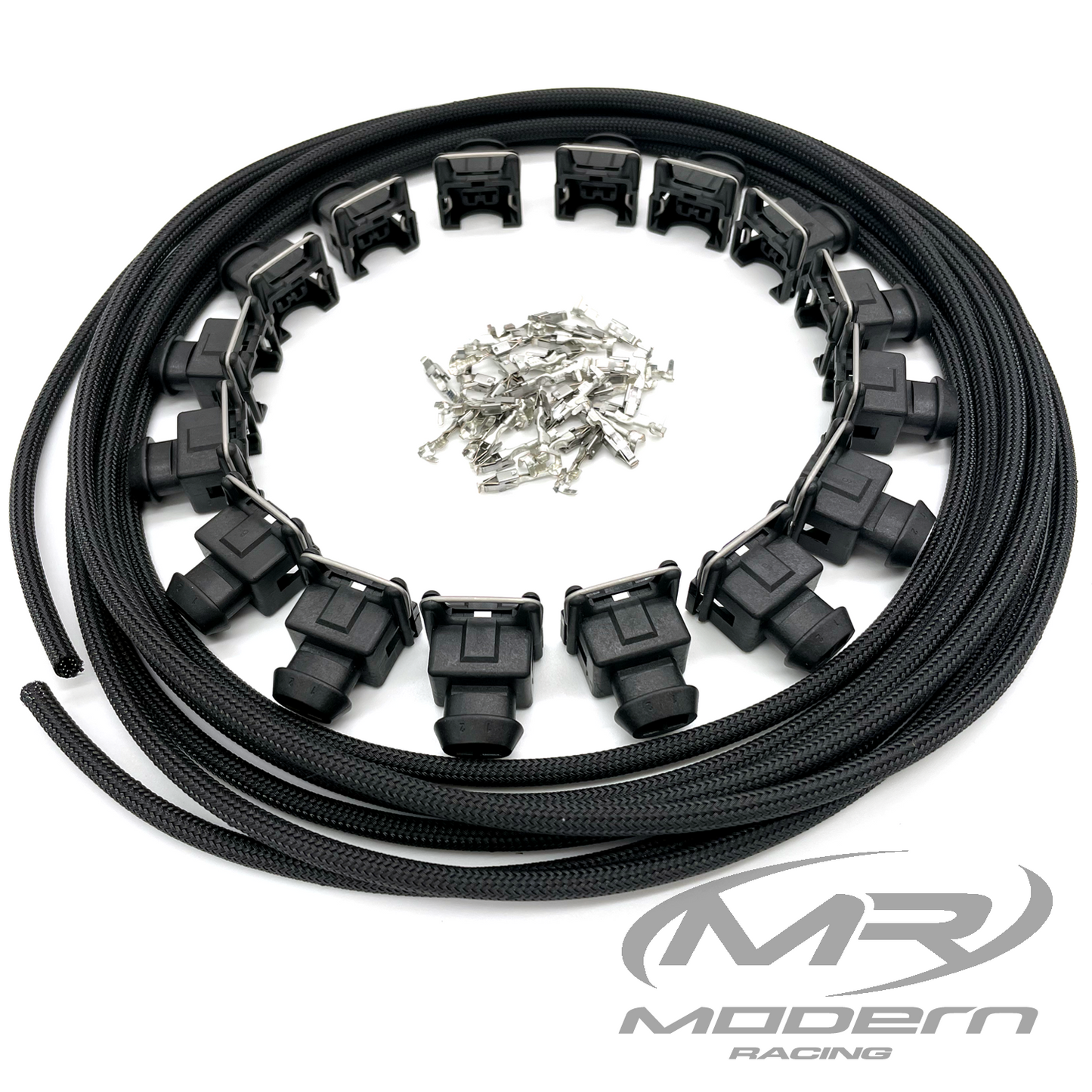 MR Builder Series Holley HP And Dominator Mil-Spec Unterminated 16 Injectors MPFI Harness EV1