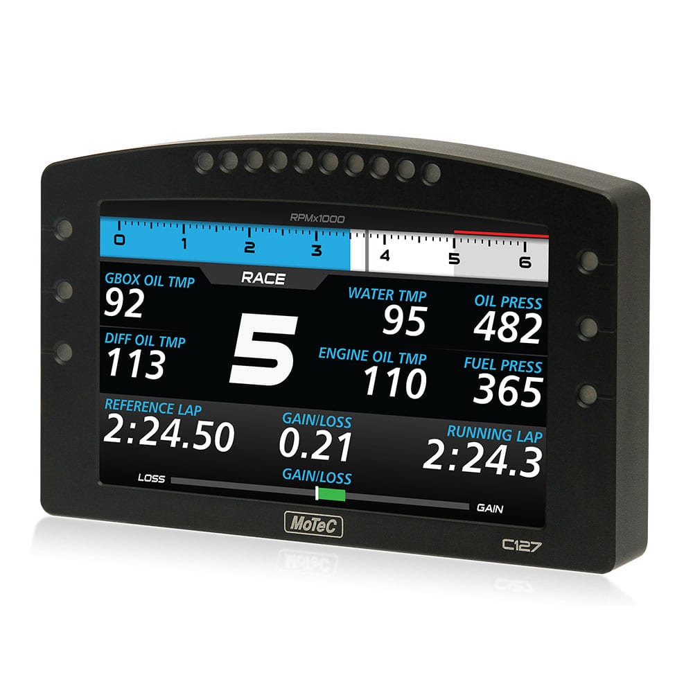 MoTec C127 7" Digital Dash Track Kit