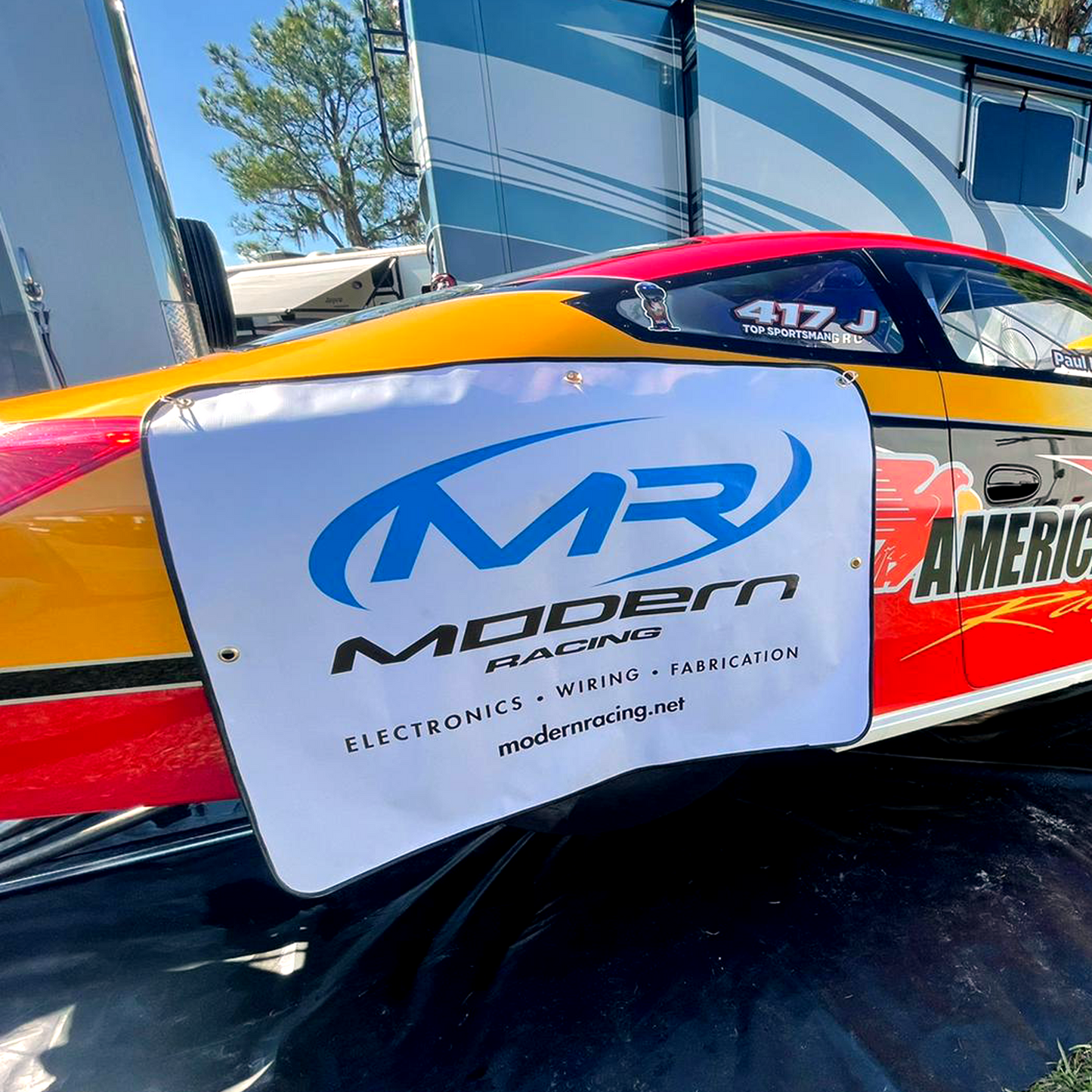 Modern Racing Tire Cover
