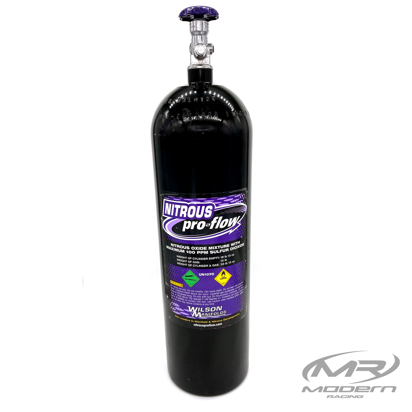 Wilson Manifolds Pro-Flow Nitrous Bottle (15lbs)