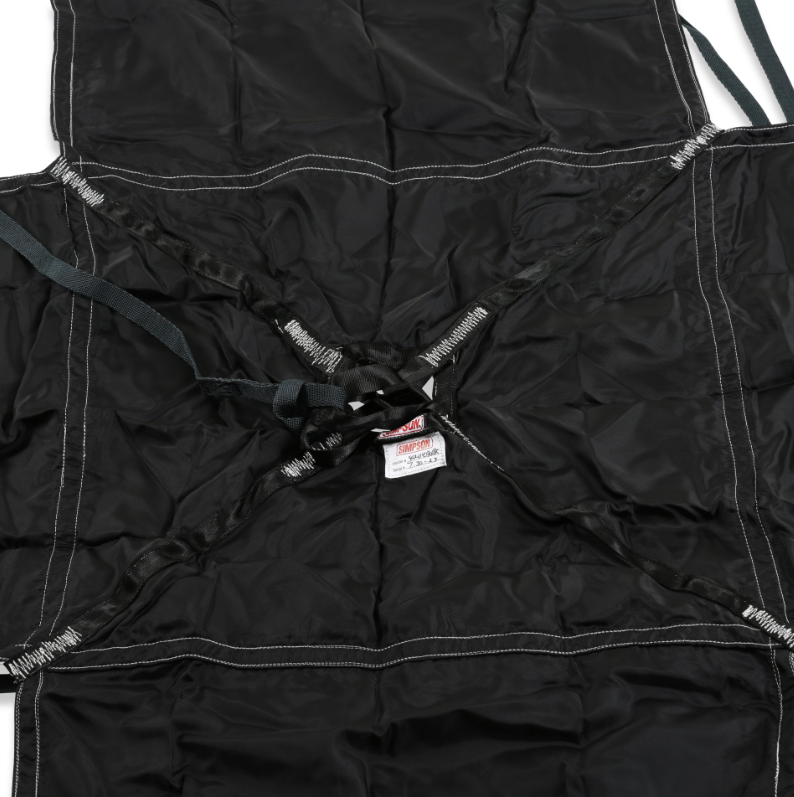Simpson Air Boss 10' Parachute (Black) w. 8 Kevlar Lines
