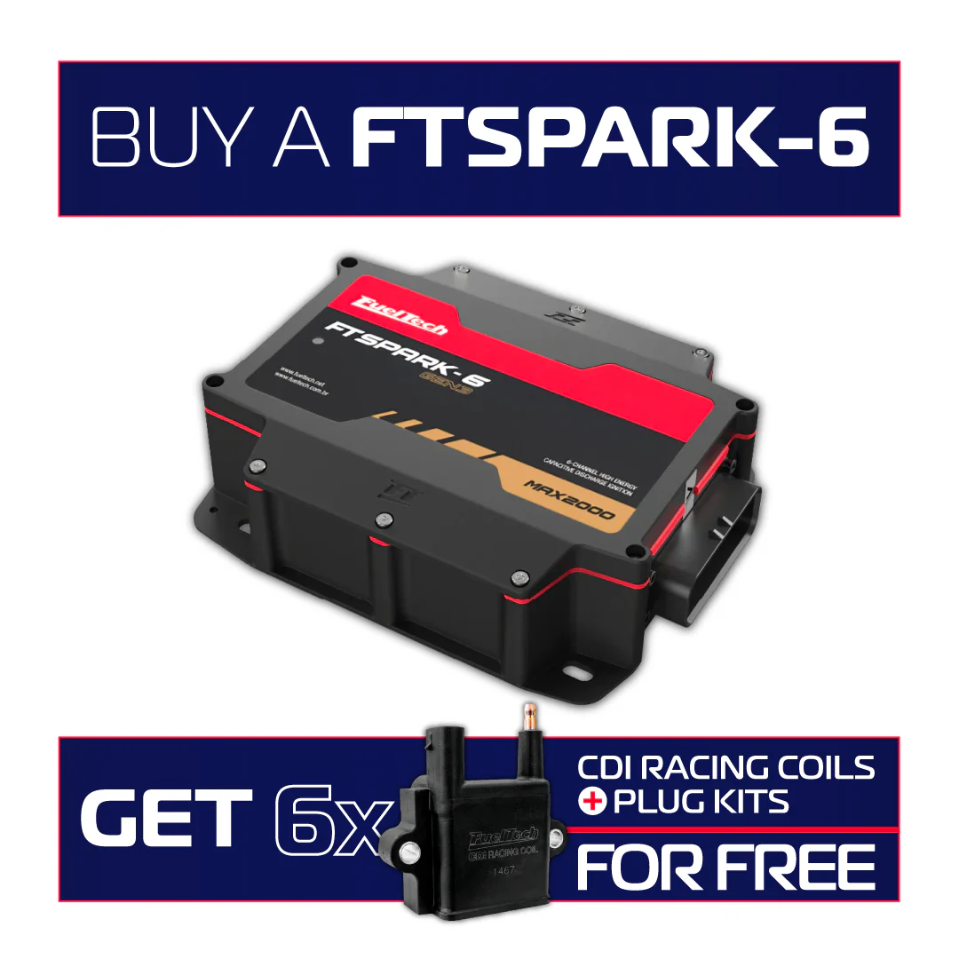 FTSPARK-6 + FREE CDI Racing Coils & Plug Kits