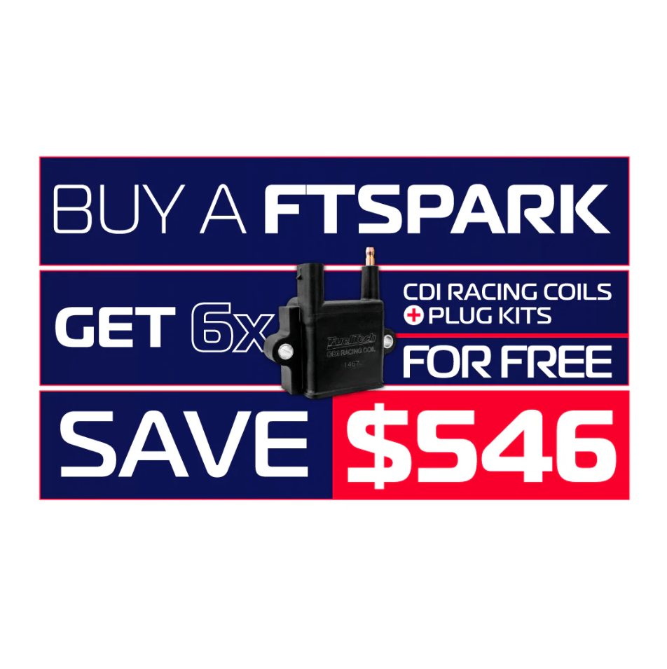 FTSPARK-6 + FREE CDI Racing Coils & Plug Kits