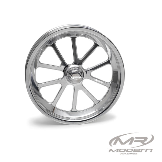 Sander Engineering 10 Spoke Forged Spindle Mount- Anglia "Ultra" - 15" - Polished