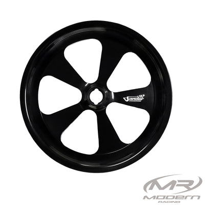 Sander Engineering 5 Spoke Forged Spindle Mount "Ultra" - 15" - Black & Machined