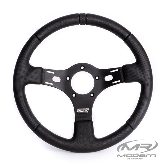 MPI Steering Wheel. 5-Hole. 3-Spoke. Grant Style. Black.