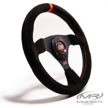 MPI Steering Wheel. 6-Hole. 3-Spoke. Suede