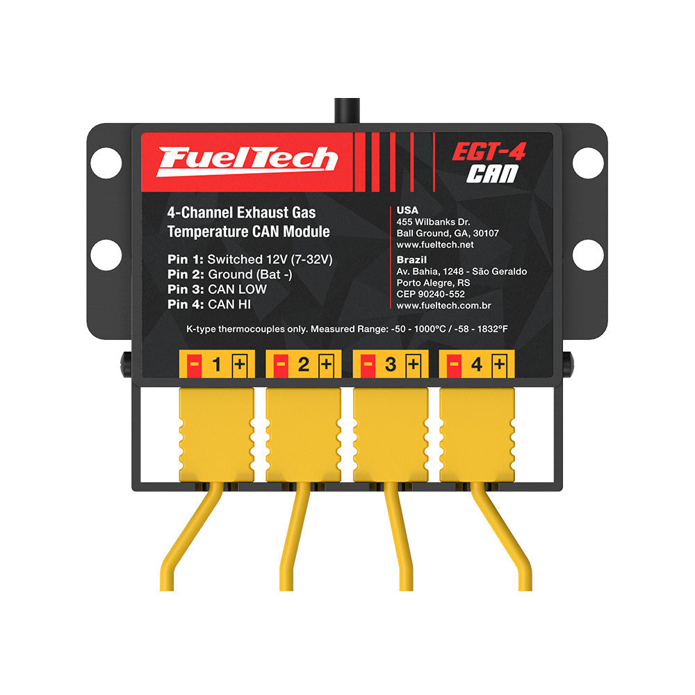 FuelTech 4 Channel Exhaust Gas Temperature Module with CAN Connectivity for Type K Thermocouple