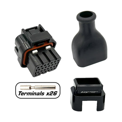 26 Position Socket Connector Kit {Key 3} (ECU, PDM)