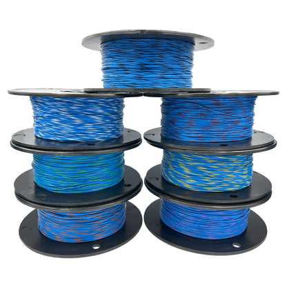 20AWG Tefzel Wire -Blue W/Stripe
