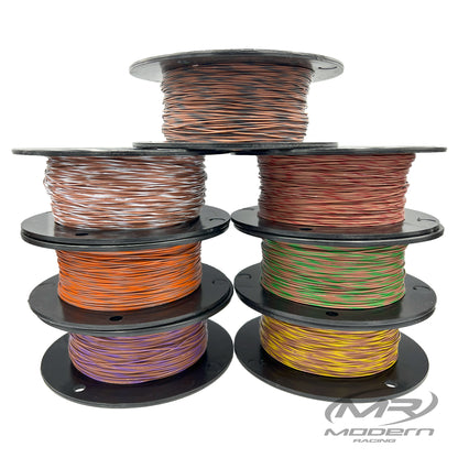 18AWG Tefzel Wire -Brown W/Stripe
