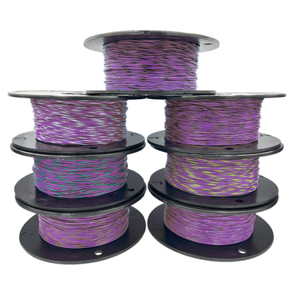 20AWG Tefzel Wire -Violet W/Stripe