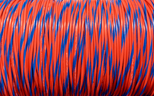22AWG Wire - Red/Blue