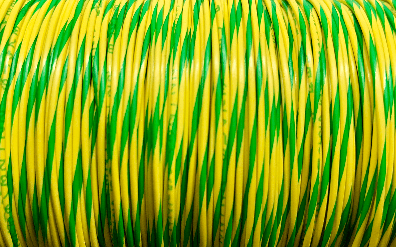 22AWG Wire - Yellow/Green