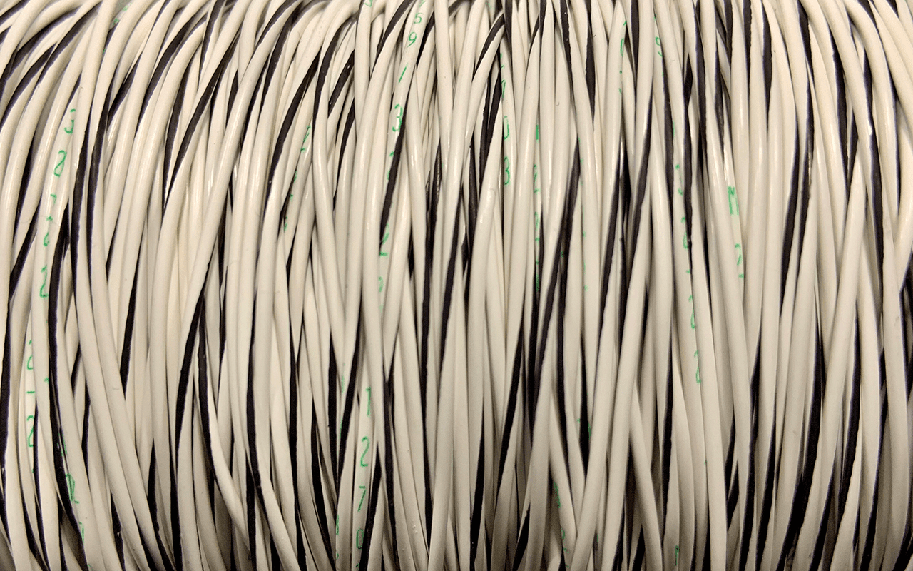 18AWG Wire - White/Black