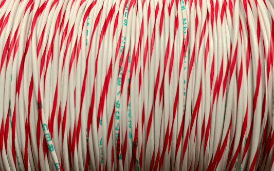 18AWG Wire - White/Red