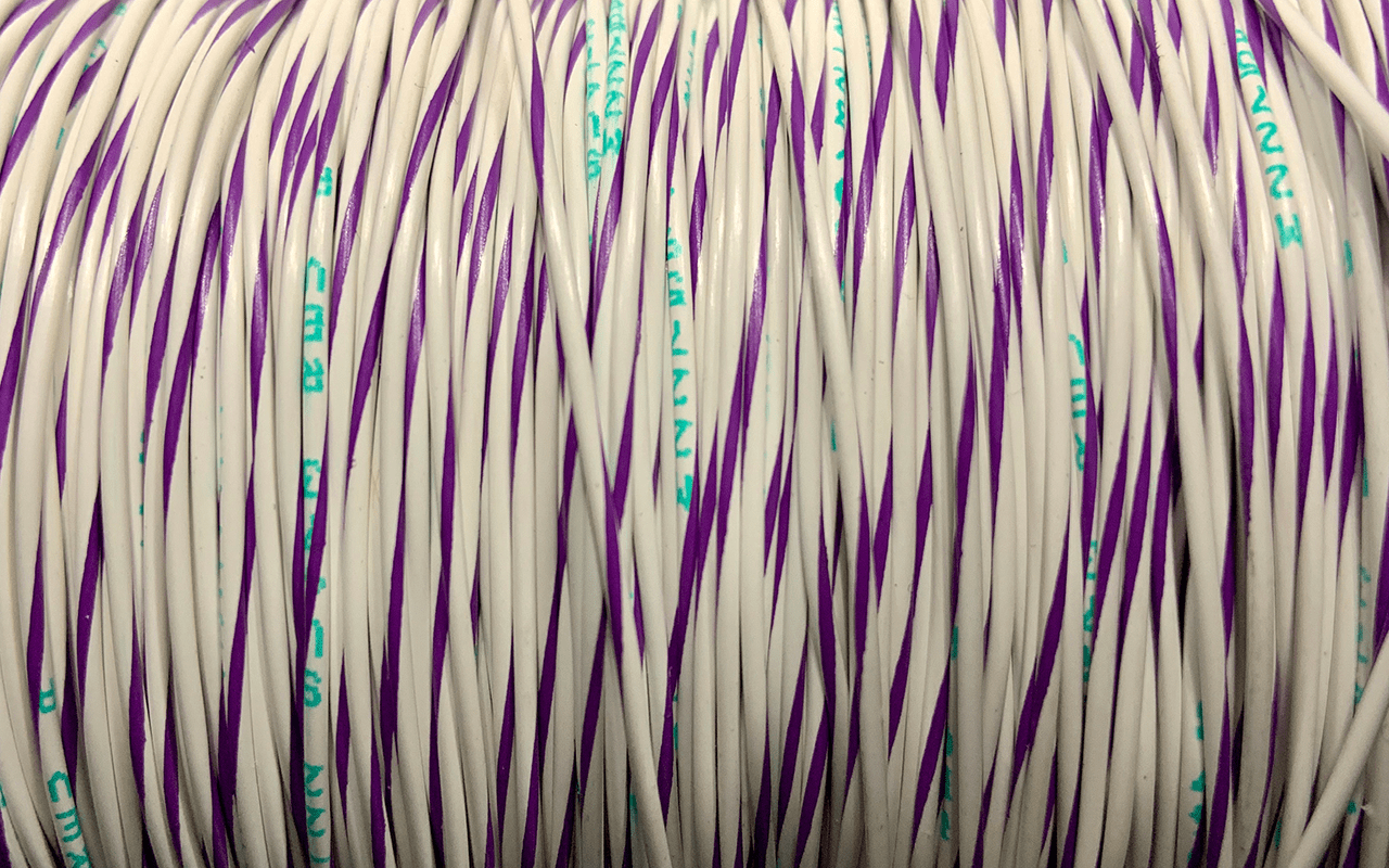 Cable 18AWG - Blanco/Violeta