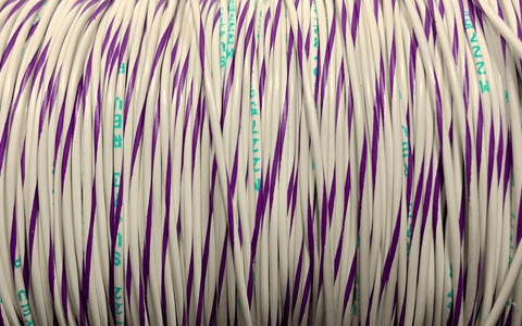 20AWG Wire - White/Violet