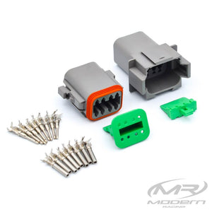 Deutsch DT 8 Socket/Pin Mating Pair Connector Kit (Gray)