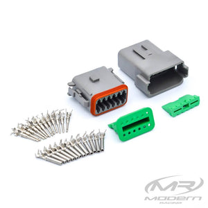 Deutsch DT 12 Socket/Pin Mating Pair Connector Kit (Gray)