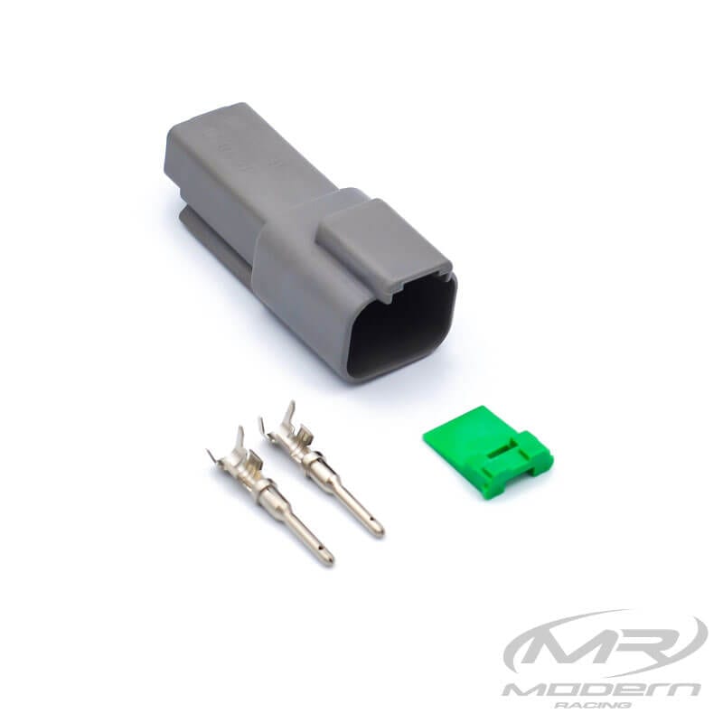 Conector Deutsch DT de 2 pines (gris)