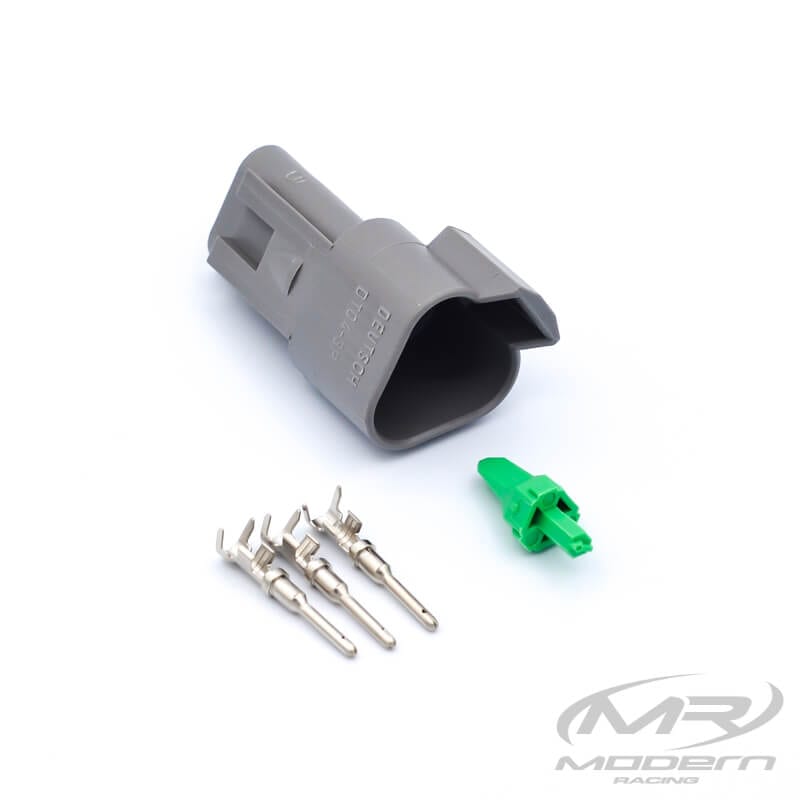 Conector Deutsch DT de 3 pines (gris)