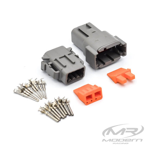 Deutsch DTM 8 Socket/Pin Mating Pair Connector Kit (Gray)