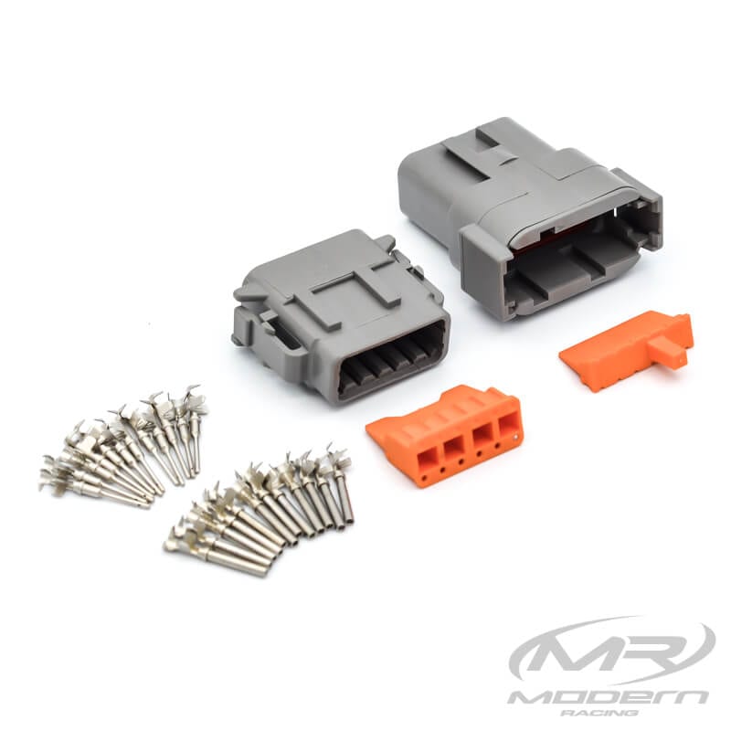 Deutsch DTM 12 Socket/Pin Mating Pair Connector Kit (Gray)