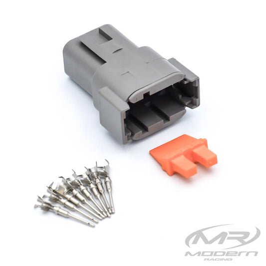 Conector Deutsch DTM de 8 pines (gris)