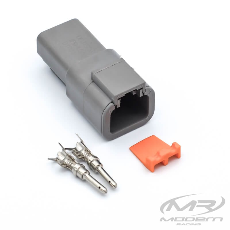 Conector Deutsch DTP de 2 pines (gris)