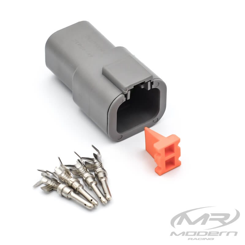 Conector Deutsch DTP de 4 pines (gris)