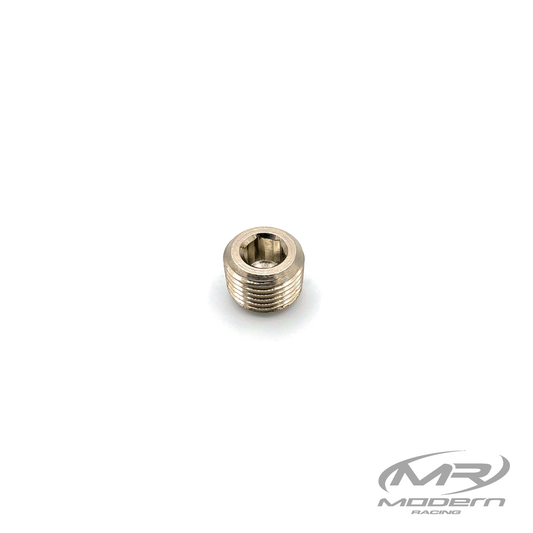 1/8" NPT Male Plug Brass (Nickel Plated)