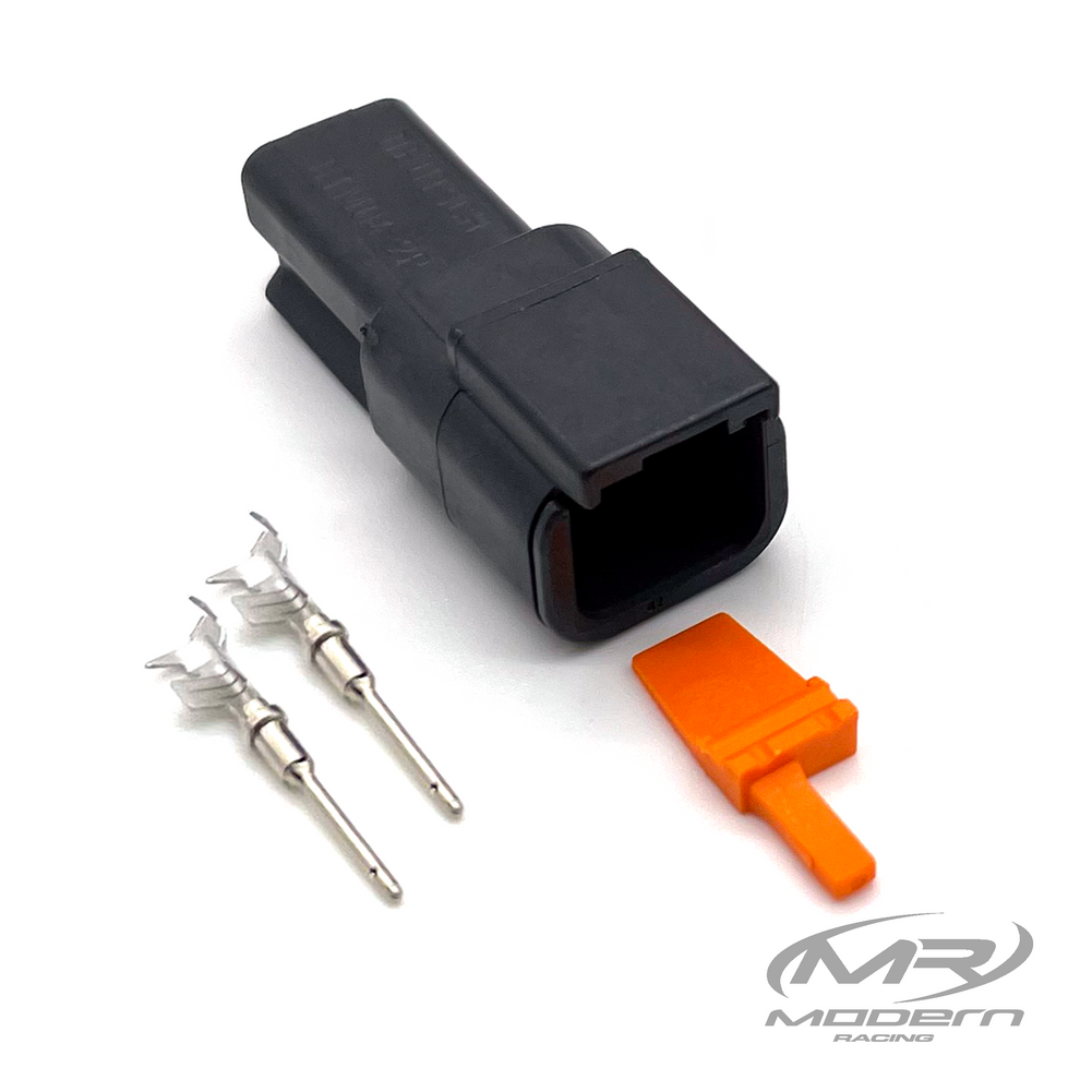 Deutsch DTM 2 Pin Connector (Black) – Modern Racing