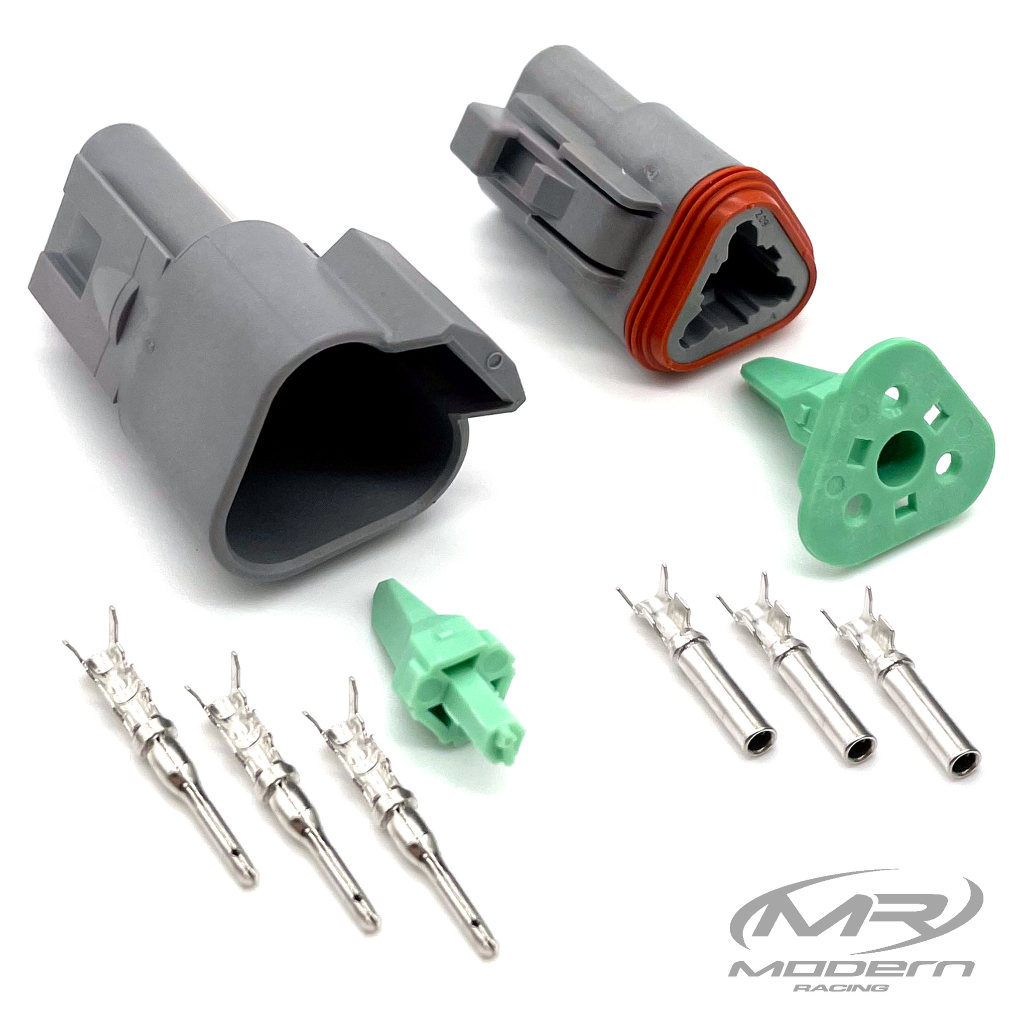 Deutsch DT 3 Socket/Pin Mating Pair Connector Kit (Gray)