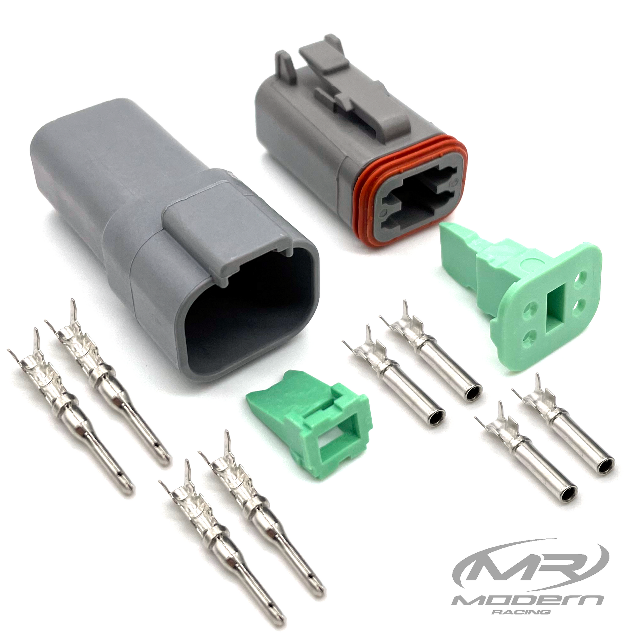 Deutsch DT 4 Socket/Pin Mating Pair Connector Kit (Gray)