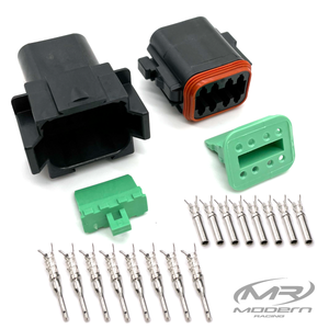 Deutsch DT 8 Socket/Pin Mating Pair Connector Kit (Black)