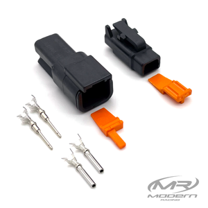 Deutsch DTM 2 Socket/Pin Mating Pair Connector Kit (Black)