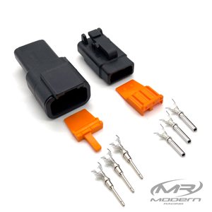 Deutsch DTM 3 Socket/Pin Mating Pair Connector Kit (Black)