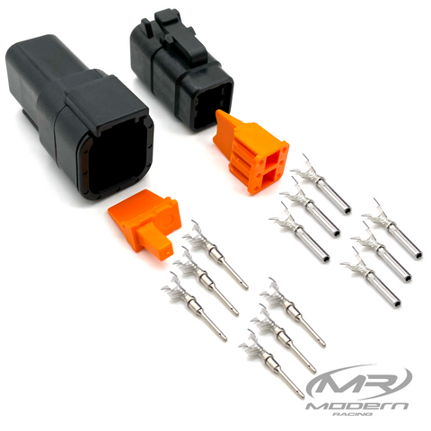 Deutsch DTM 6 Socket/Pin Mating Pair Connector Kit (Black)