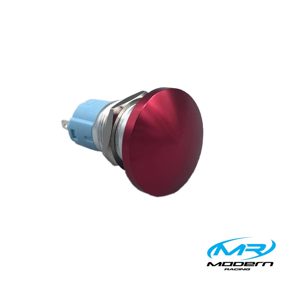 1" Oversized Momentary Push Button Switch. Red Modern Racing